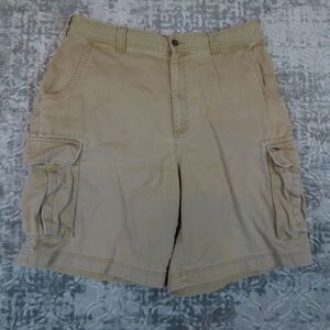 Vintage Tommy Hilfiger Cargo Shorts Mens 36 Tan Baggy Beige Flat Khaki Chino
